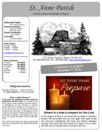 December 1, 2019 Bulletin