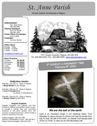 February 9, 2020 Bulletin