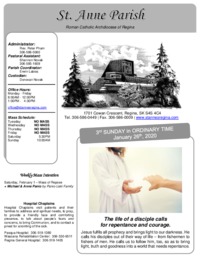 January 26, 2020 Bulletin