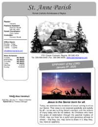 January 5, 2020 Bulletin	
