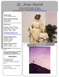 May 9th, 2021 Bulletin