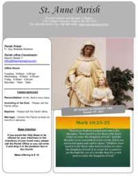 October 10th, 2021 Bulletin