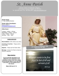 September 19th, 2021 Bulletin